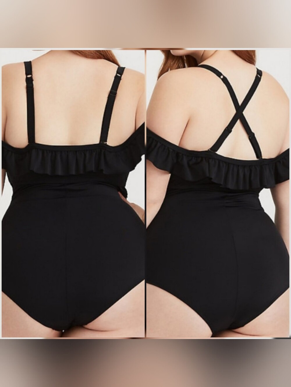 Torrid Ruffle One Piece Swimsuit (Torrid 1) - Picture 3 of 11